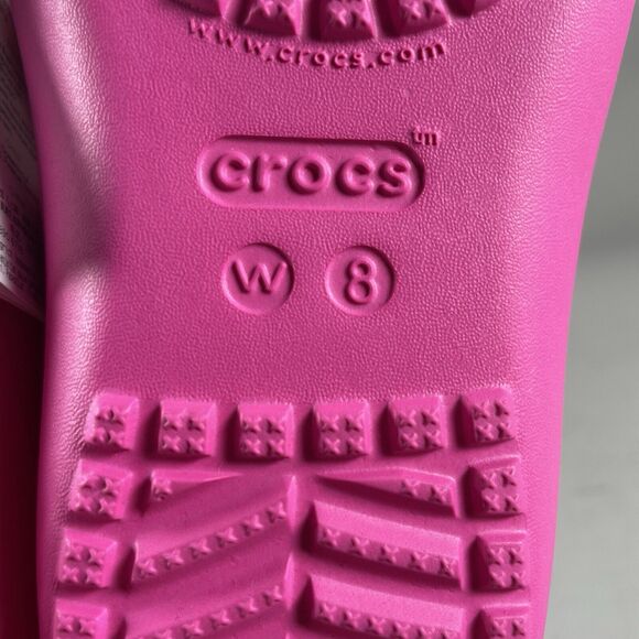 Crocs Kadee II Women’s Size 8 Strappy Slip On Sandals Electric Pink Casual NEW - Picture 4 of 6